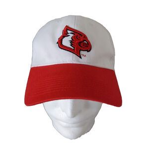 Louisville Cardinals Men's Baseball Cap Football NCAA Hat White Red Adjustable